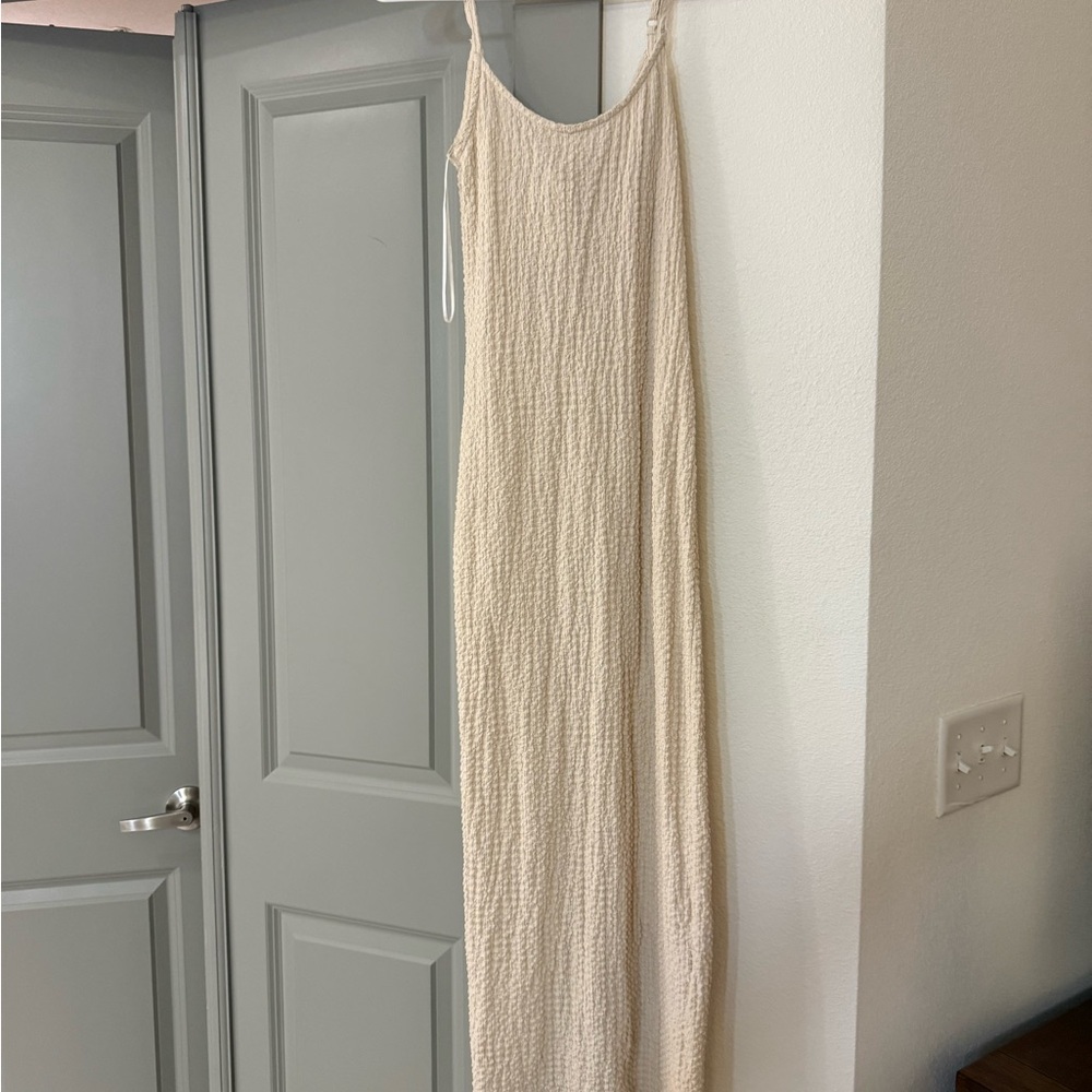 NWT Summer Boho Cream Maxi Dress
